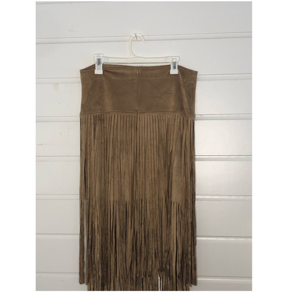 Freeway Suede Fringe skirt. Lightly used. - Picture 1 of 2